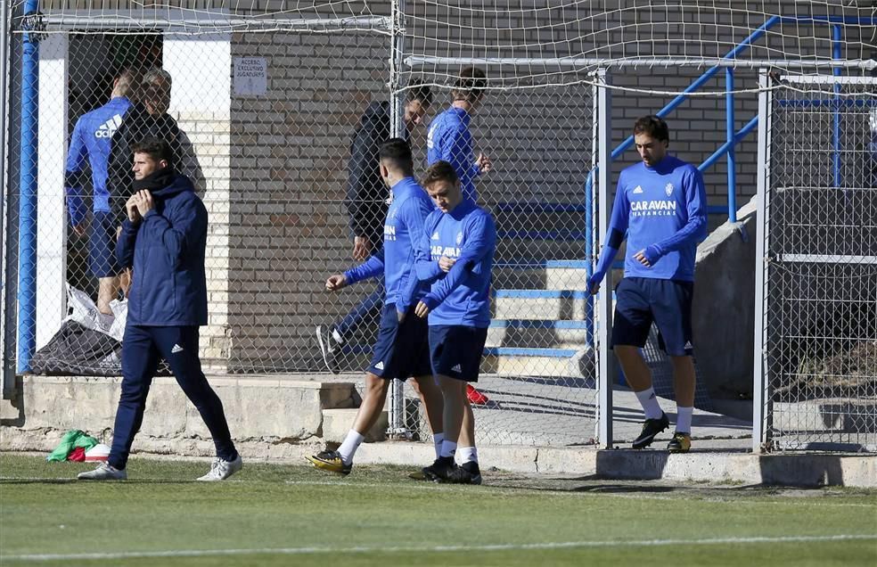 Sesión de entrenamiento del Real Zaragoza