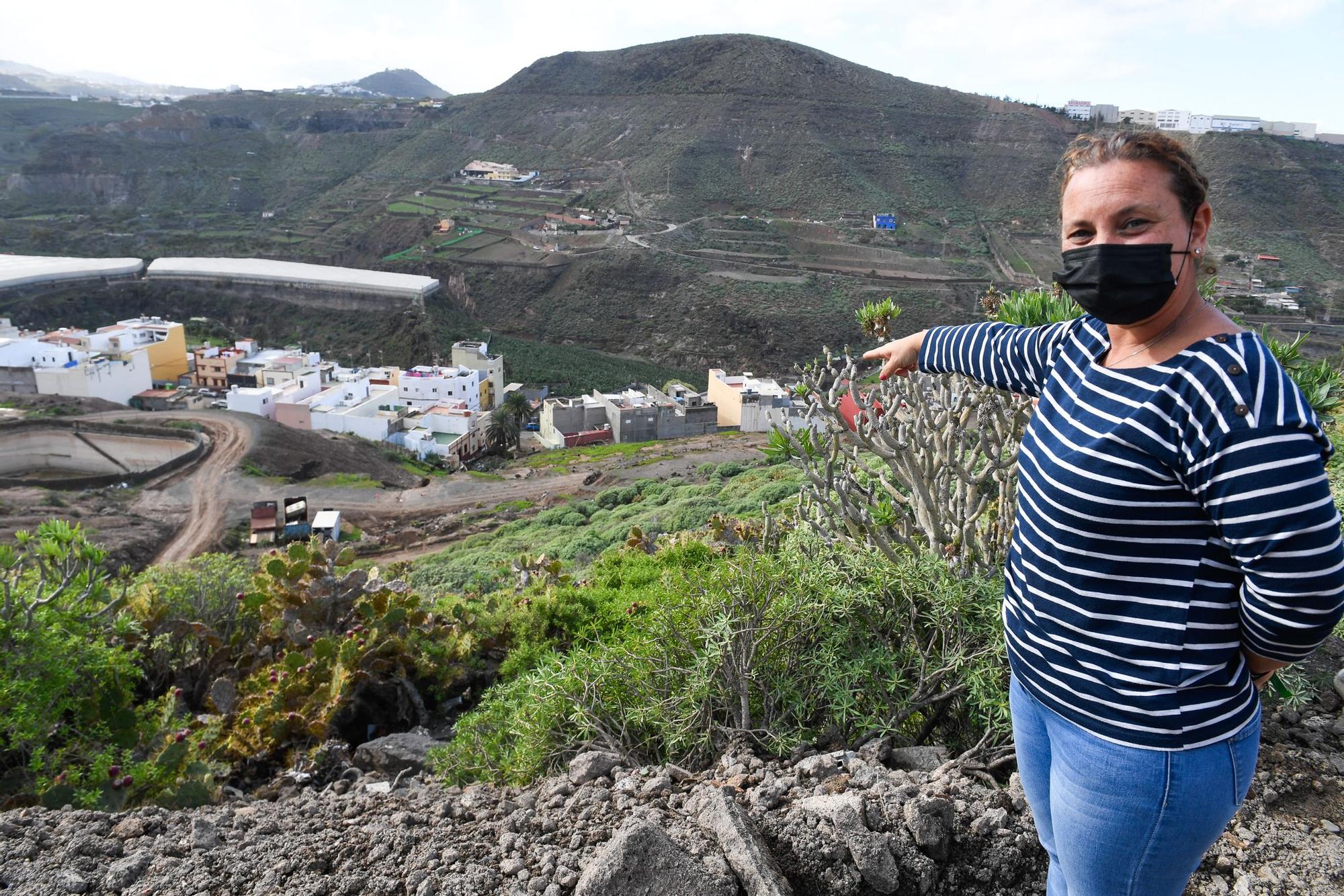 Desprendimientos en el barrio de Ladera Alta por las últimas lluvias