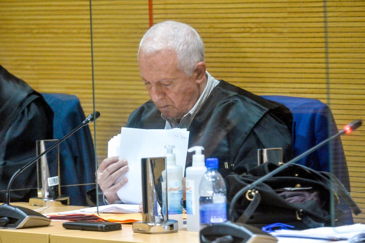 El abogado de la acusación particular, José Luis Sáez, durante la primera sesión del juicio
