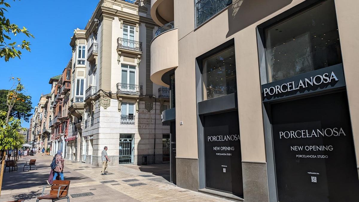 La tienda de Porcelanosa en la Alameda Principal de Málaga, que abrirá próximamente.