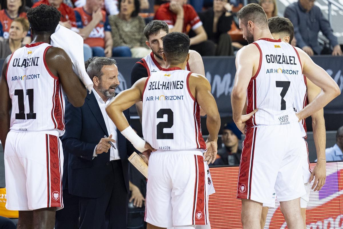 Joan Plaza, en el partido del pasado fin de semana entre el Baxi Manresa y el Casademont Zaragoza