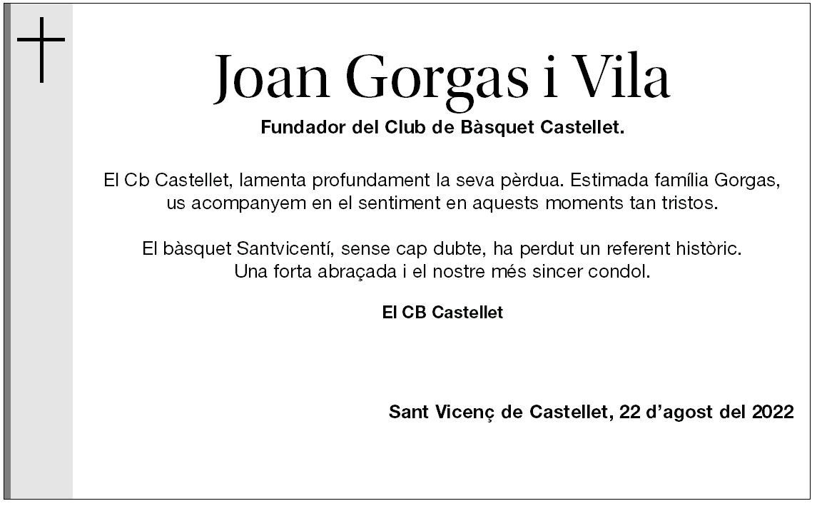 JOAN GORGAS VILA