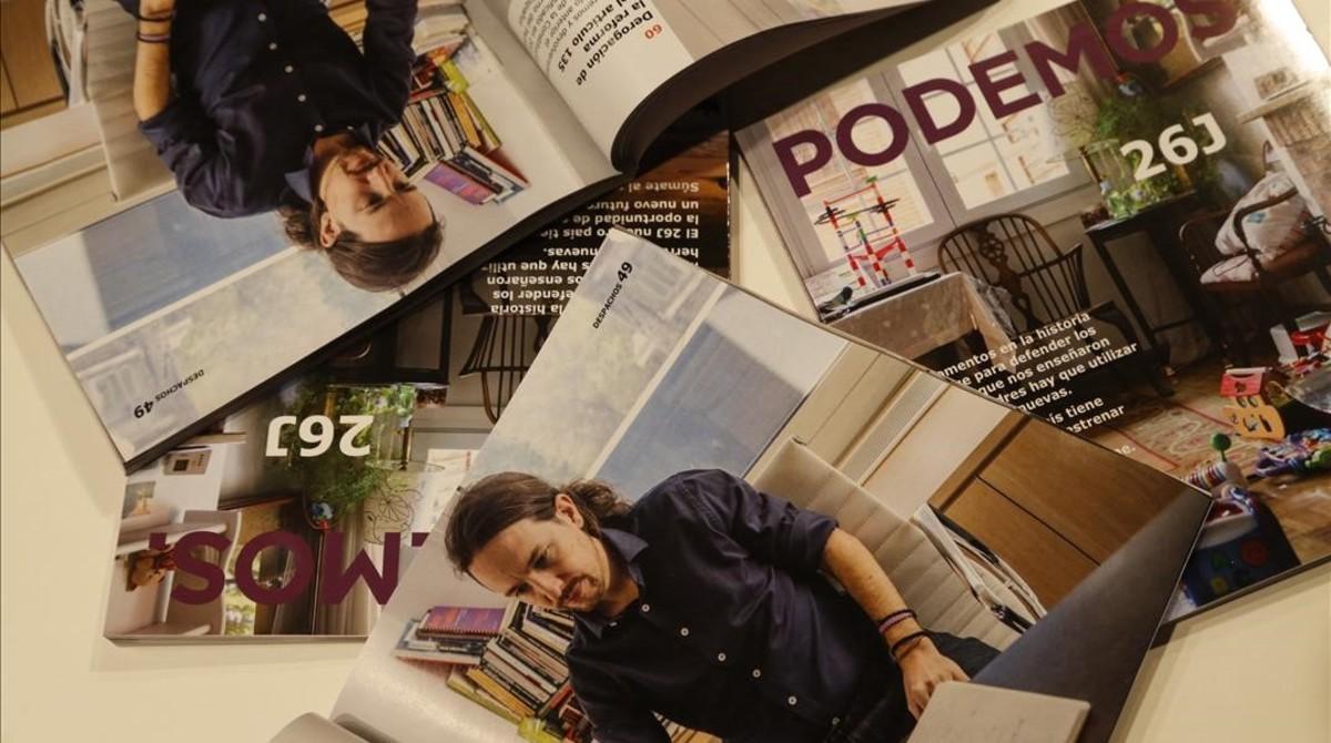 Imagen del programa electoral de Podemos para el 26-J, que emula un catálogo de Ikea.