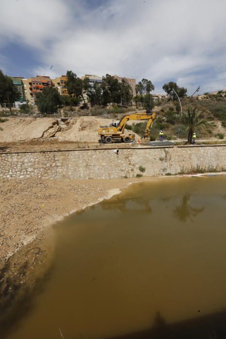 El estado del Vinalopó tras una fuga de agua