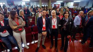 Bielsa, Soler y Morant, en el comité nacional del PSPV celebrado el pasado sábado.