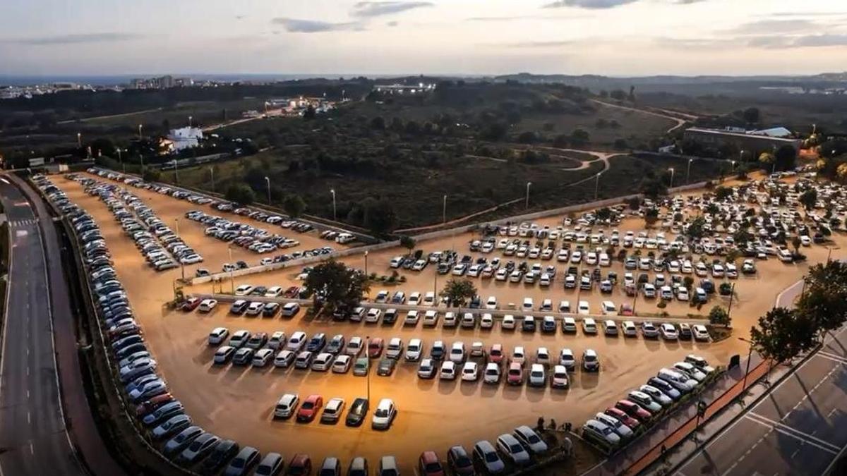 Así quedará el nuevo aparcamiento disuasorio gratuito de sa Joveria en Ibiza.