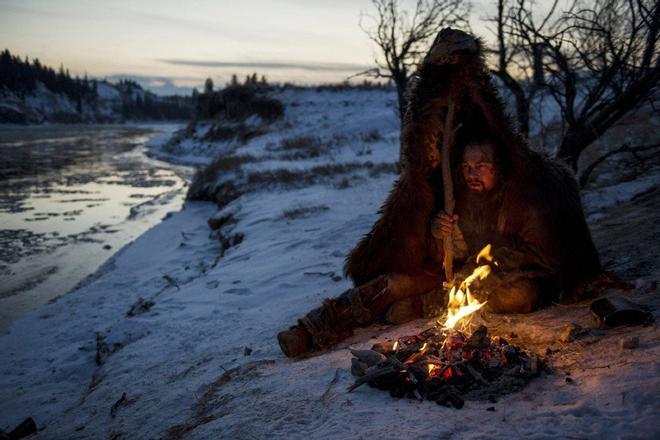 Escena de Leonardo DiCaprio en 'El Renacido'