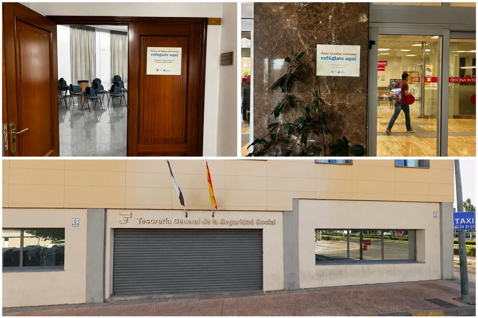 Oficina de Información y Registro, Confederación Hidrográfica del Guadiana y Tesorería General de la Seguridad Social