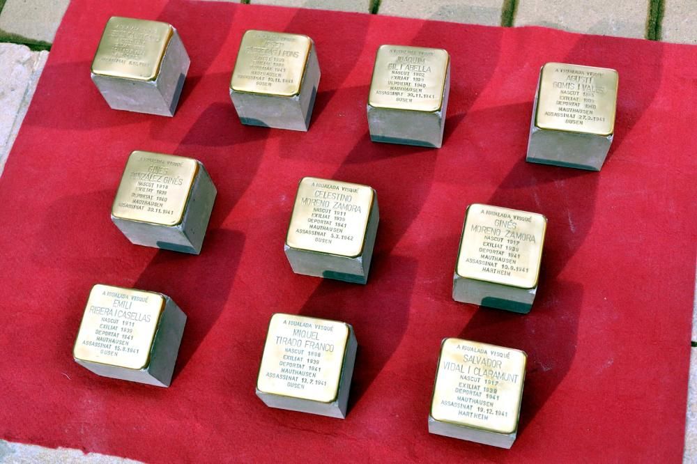 Igualada col·loca llambordes Stolpersteine