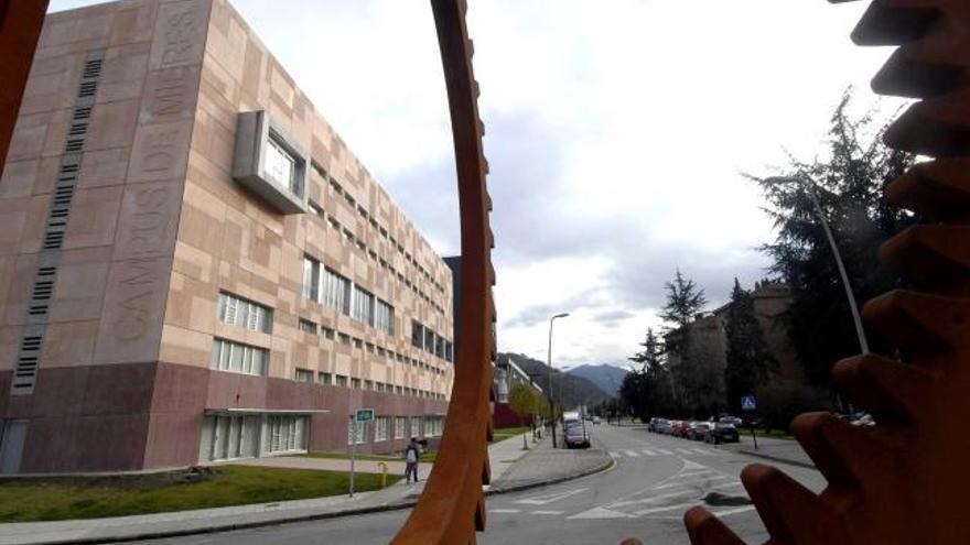 La residencia de estudiantes del campus universitario de Mieres.