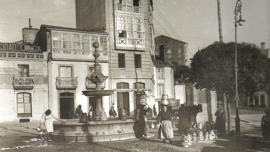 La rúa da Senra en 1919