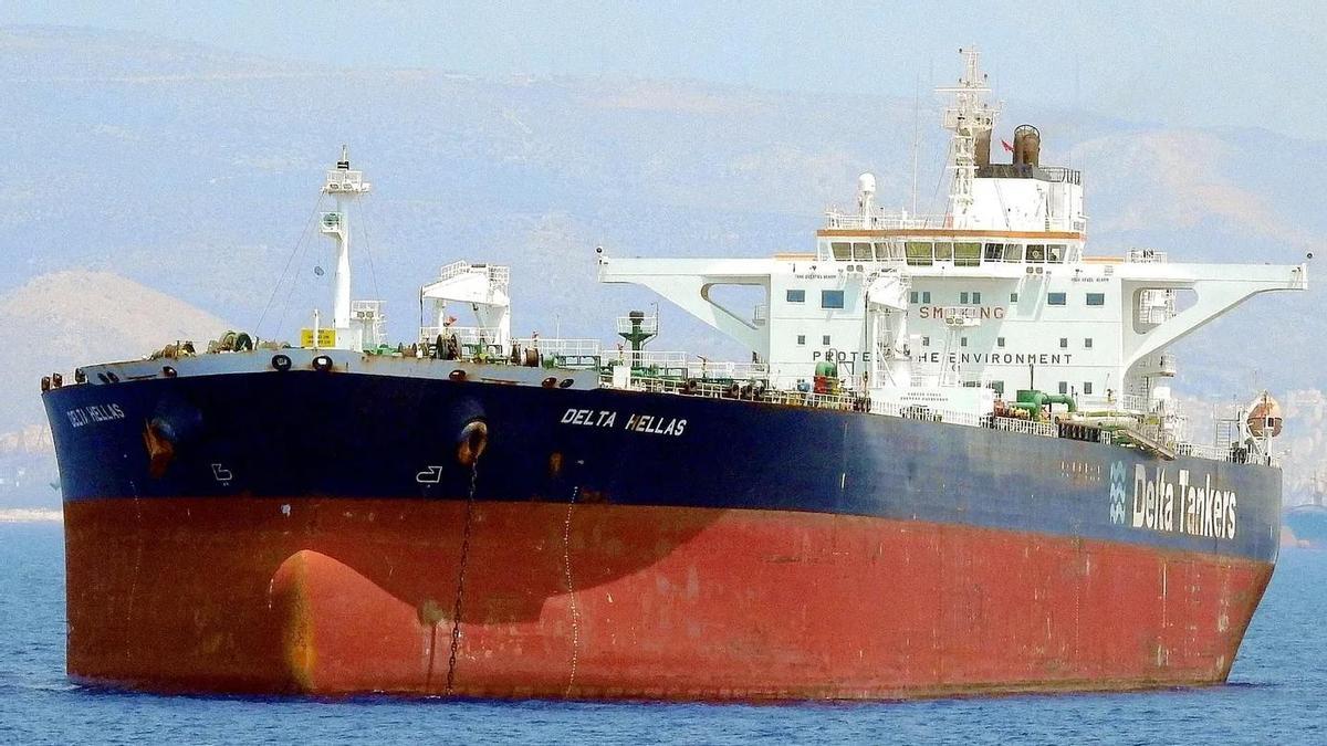 El buque petrolero «Delta Hellas», en una imagen de archivo