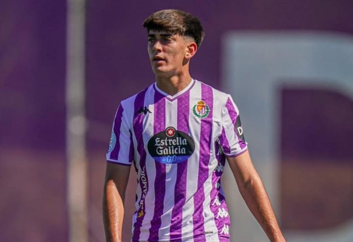 Tommy en el Real Valladolid Promesas.