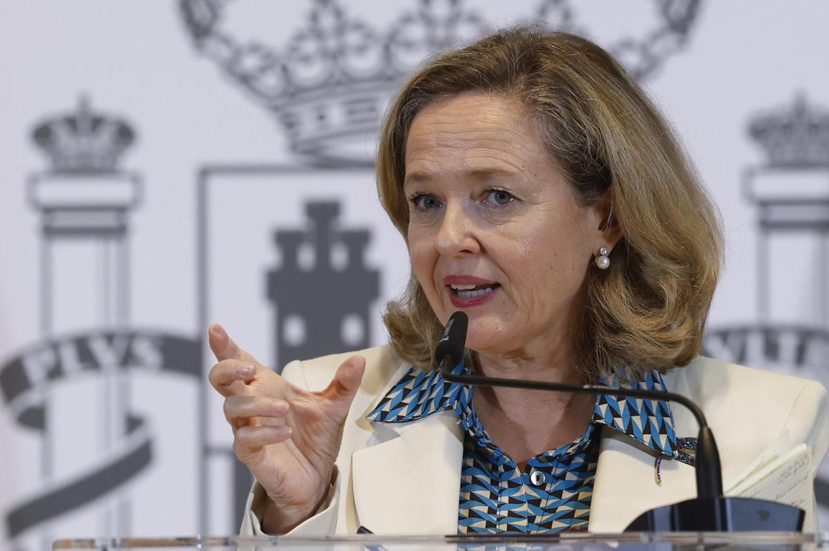 La presidenta del Banco Europeo de Inversiones (BEI), Nadia Calviño.