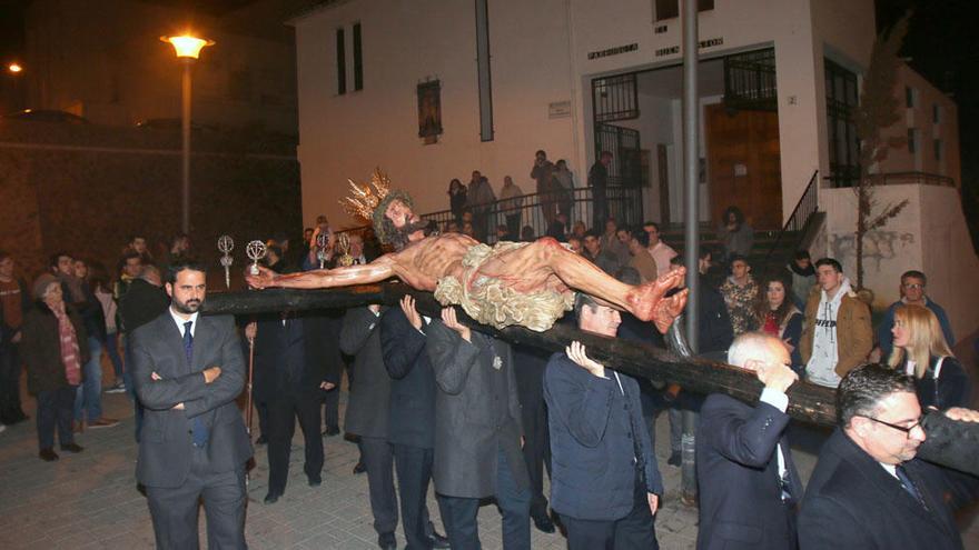 El Cristo de la Crucifixión preside hoy el vía crucis oficial de la Semana Santa