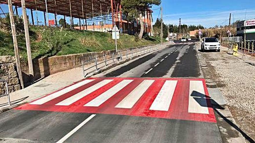 Sant Fruitós reobre el trànsit de vehicles i vianants a l&#039;avinguda Girona