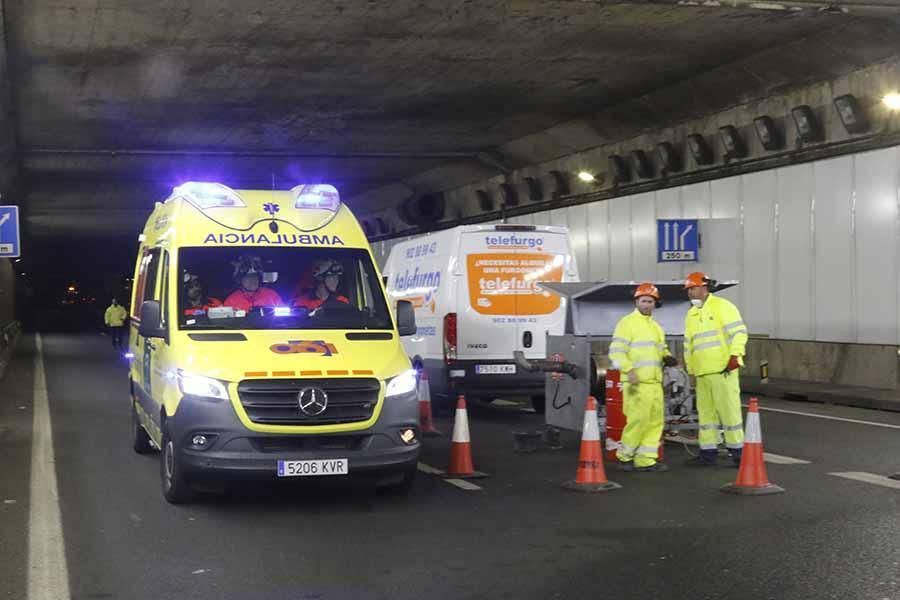 Simulacro de accidente en el túnel de Los Omeyas