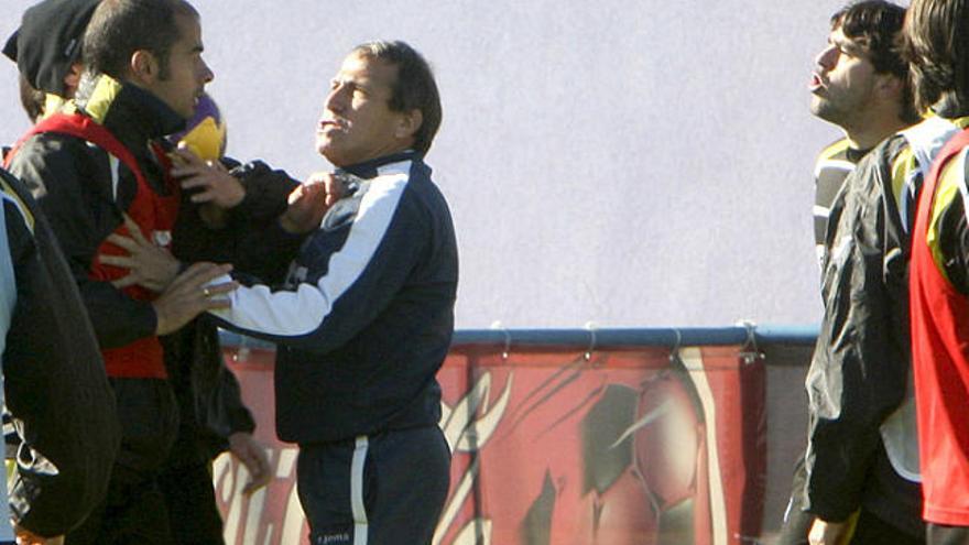 Getafe Cotelo i Contra es barallen en el darrer entrenament dels madrilenys