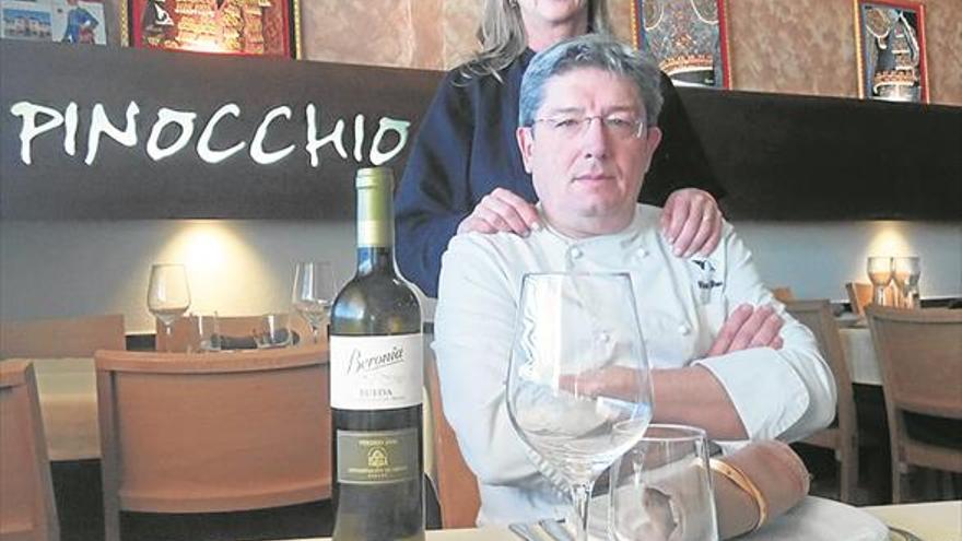 El Restaurante Pinocchio de Burriana, con los vinos Beronia