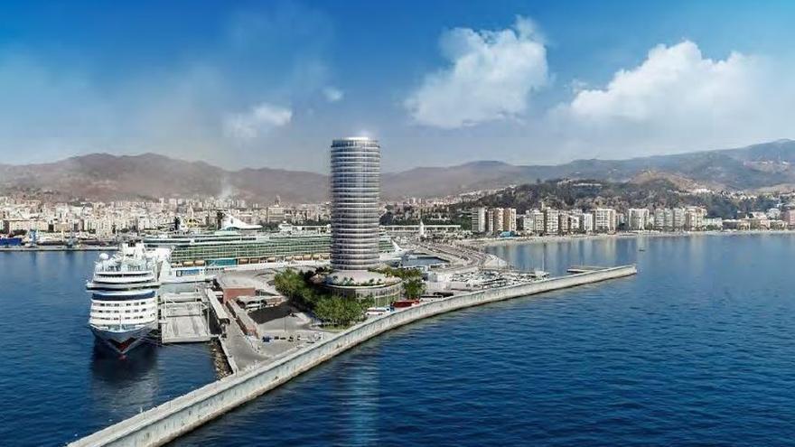 El Defensor del Pueblo Andaluz aconseja la protección como BIC del Puerto de Málaga frente al hotel rascacielos