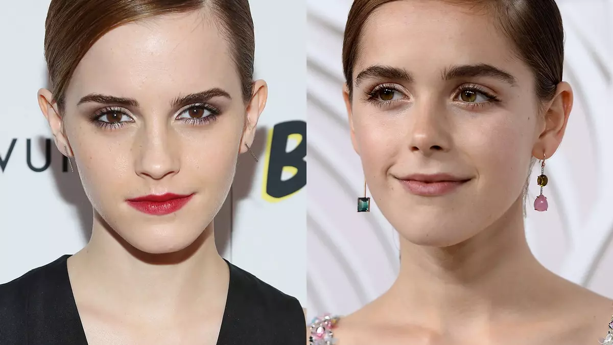 Emma Watson y Kiernan Shipka. Una de las dos se toma con humor que crean que es la otra.