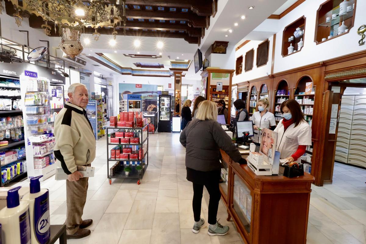 Una farmacia de la provincia, este jueves