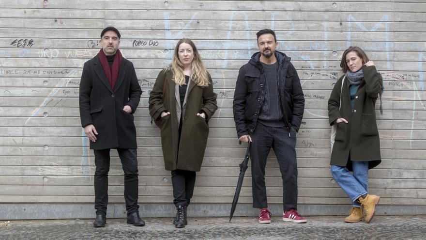 Carla Simón, Guillem Clua, Mikel Gurrea y Pilar Palomero.