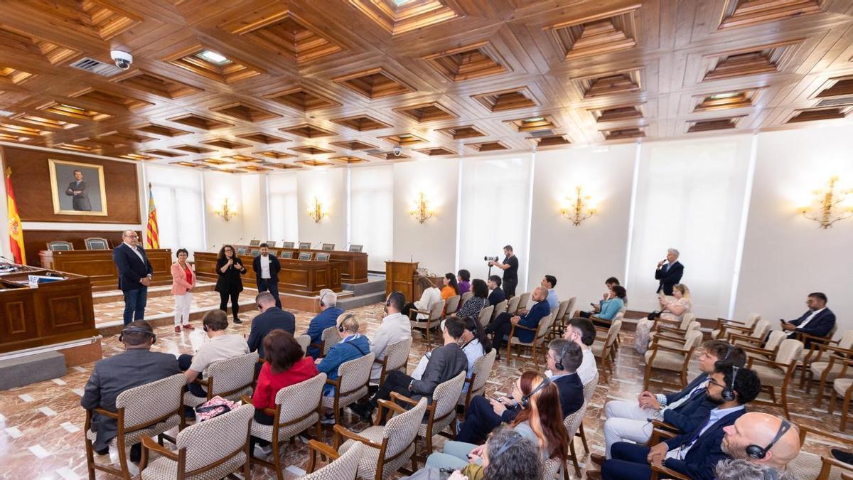 Recepción en el ayuntamiento de Gandia.