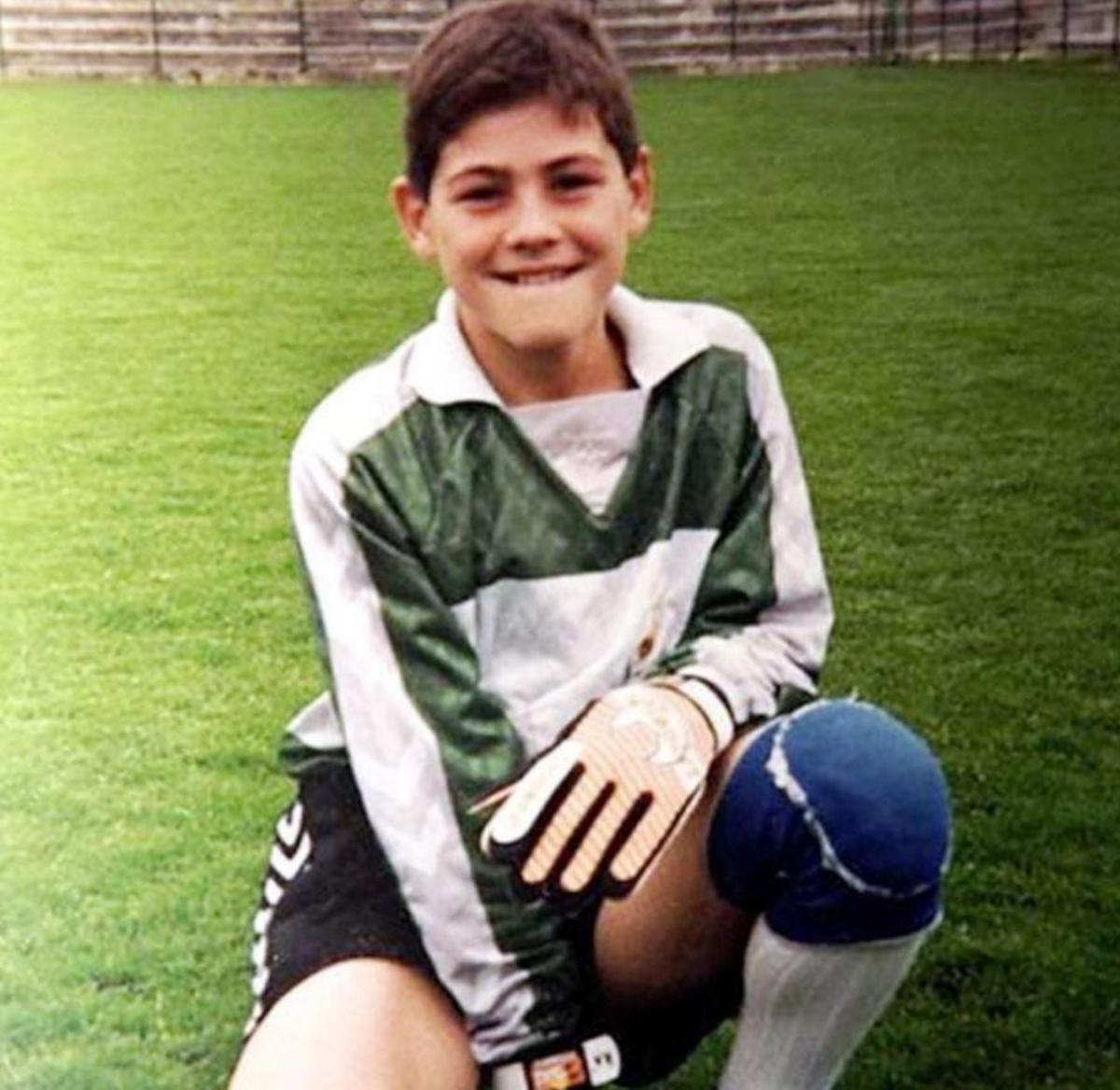 Iker Casillas de pequeño