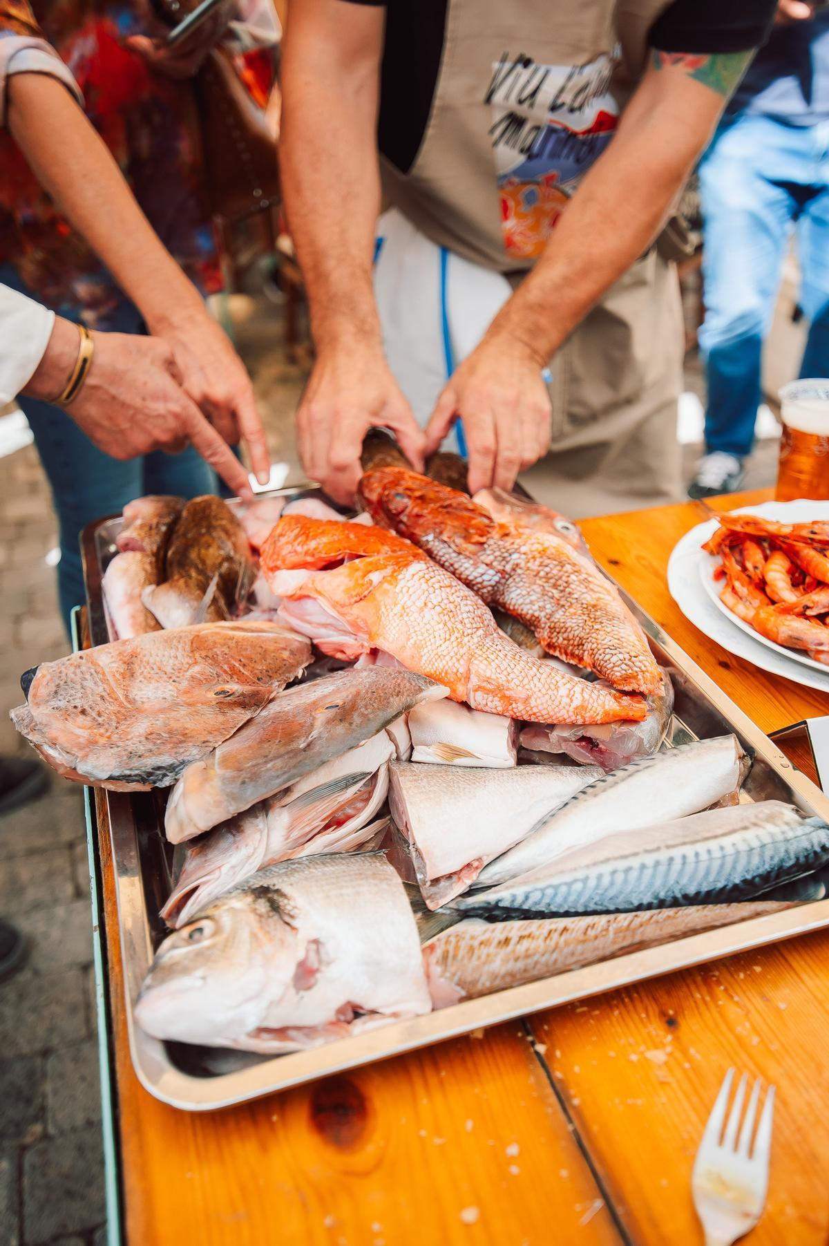 Pescado de la lonja de Dénia en Viu l´arròs mariner 2022