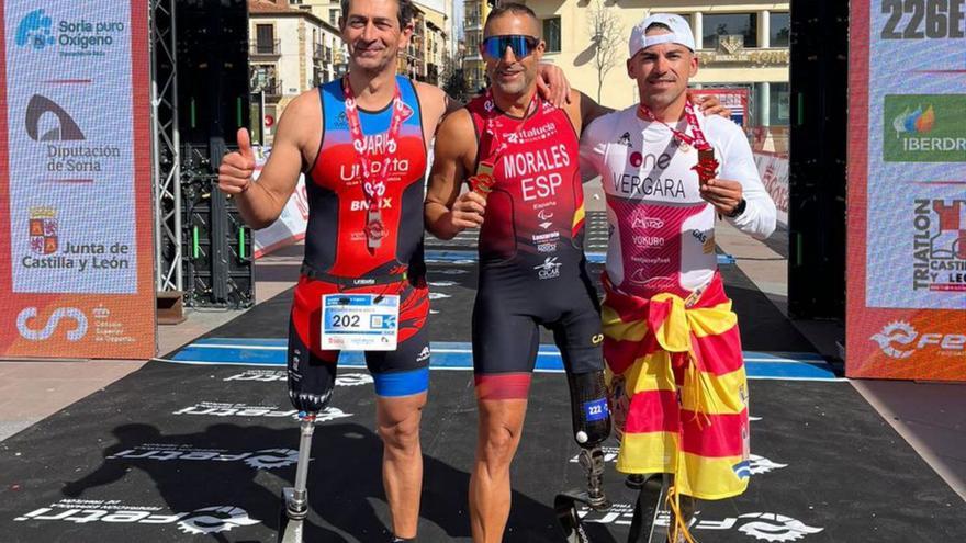 Javier Vergara, bronce en el Nacional de paraduatlón