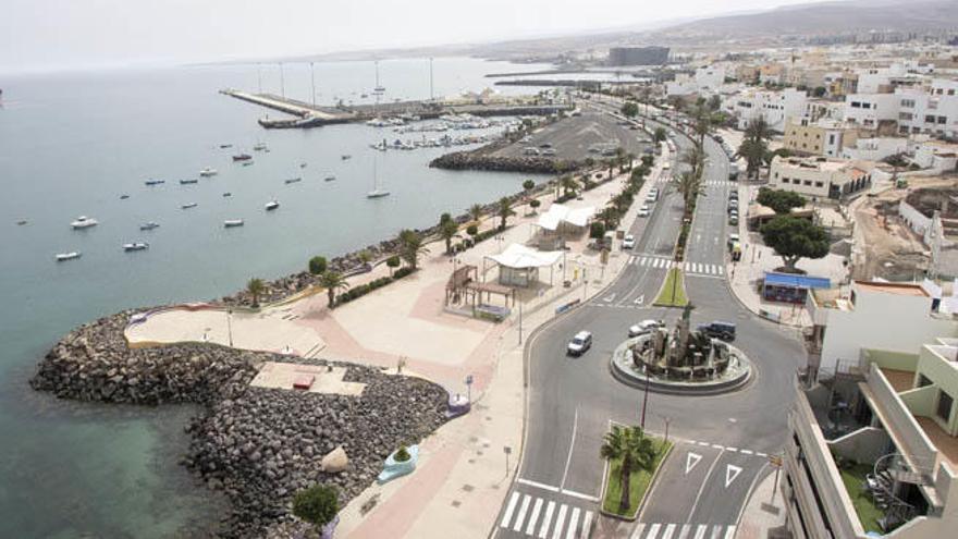 Imagen del Frente Marítimo de Puerto del Rosario, ayer.