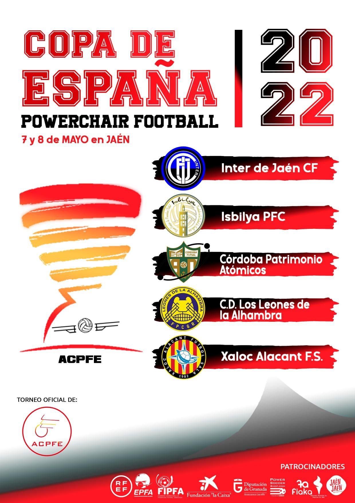 Cartel de la Copa de España de powerchair.