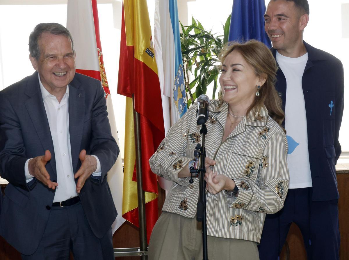 Recibimiento del Celta en el Concello de Vigo por su gran campaña
