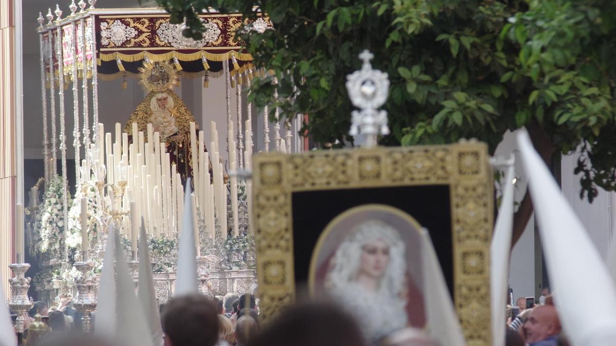 La Virgen de las Angustias, el Viernes Santo de 2022.