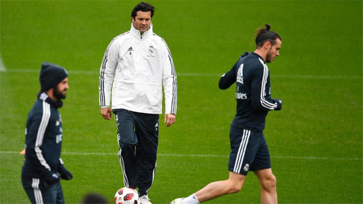 Solari dirige su primer entrenamiento al frente del Real Madrid