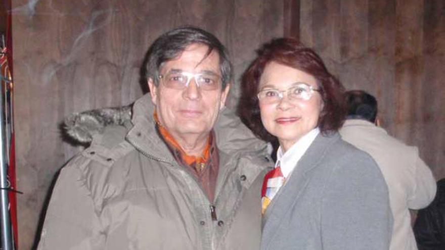 Pablo Lázaro, junto a su pareja, Ana Mercedes Pernalete, en imagen de archivo.