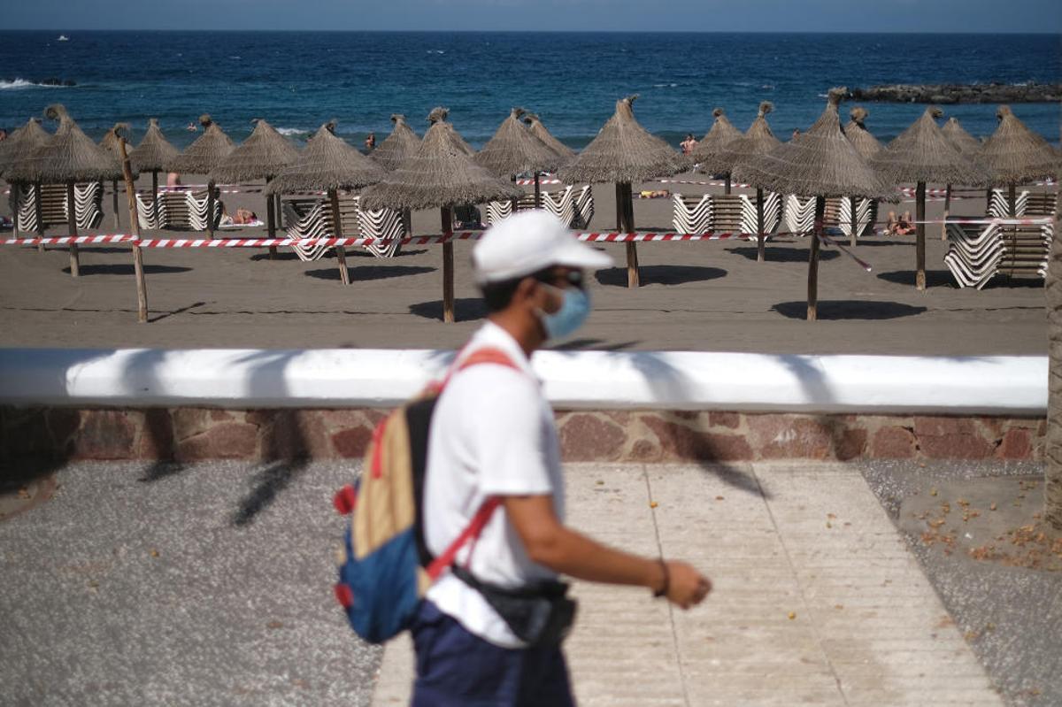 El sur de Tenerife vacío El sur de Tenerife vacío