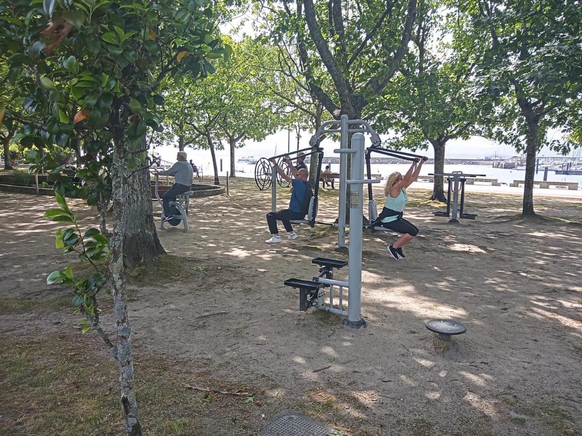 Imagen de archivo del parque biosaludable de Cangas.