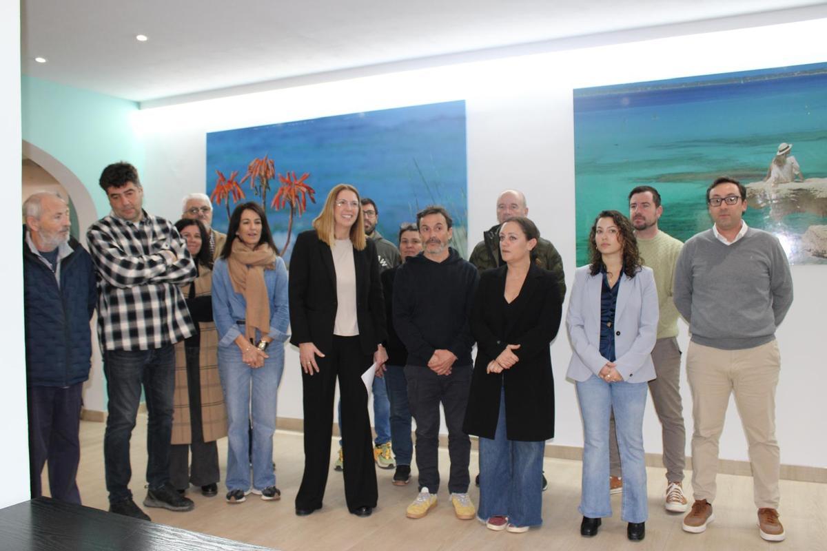 Imagen de la rueda de prensa de todas las formaciones progresistas de Formentera.