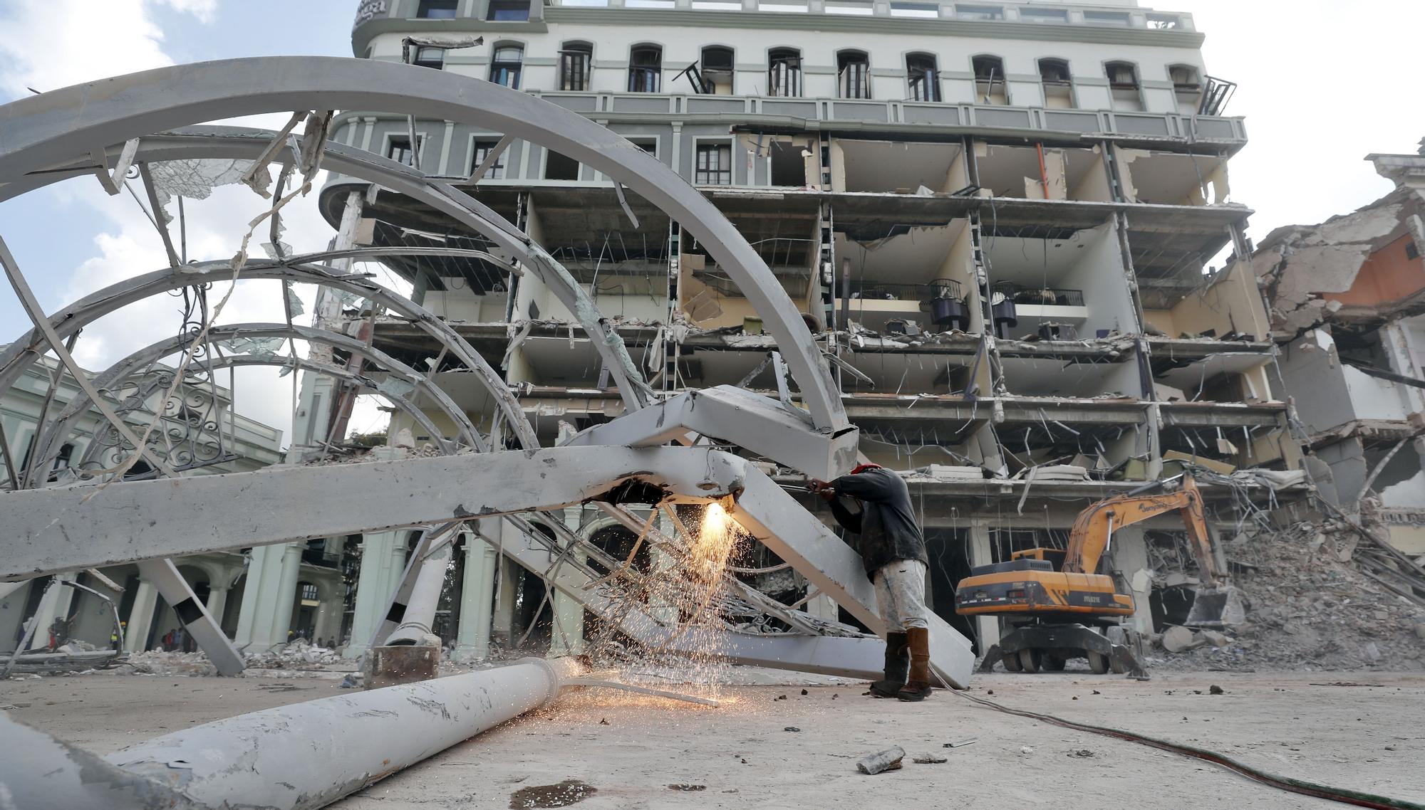 Así quedó el Hotel Saratoga tras la explosión de La Habana