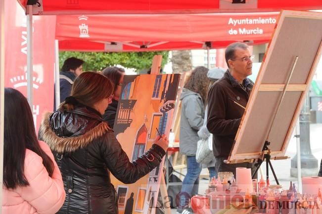 Pintores en la Plaza de Santa Eulalia