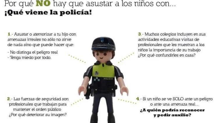 Imagen colgada en el Twitter de la Policía