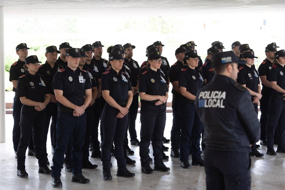 Imagen de archivo del curso básico de Policía Local, celebrado el pasado mes de marzo en Jesús.