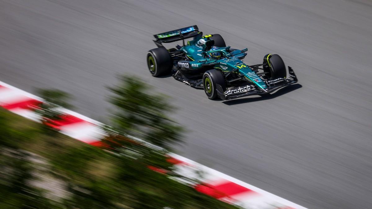 Fernando Alonso, durante el Gran Premio de España