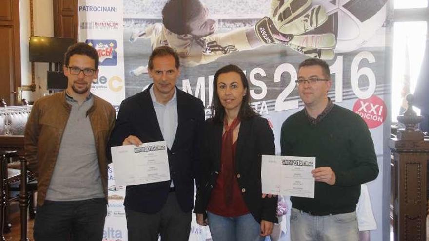 Abalde, Arteta, Ramallo y Traba en la presentación. // Santos Álvarez