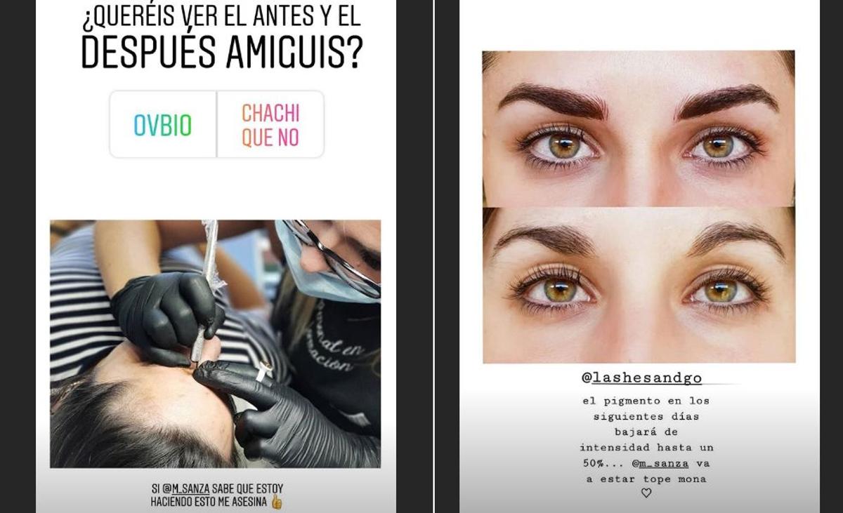 El antes y el después de las cejas de Blanca Suárez