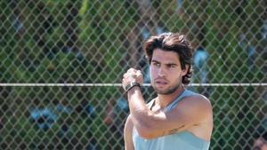 Carlos Alcaraz, entrenando en Murcia