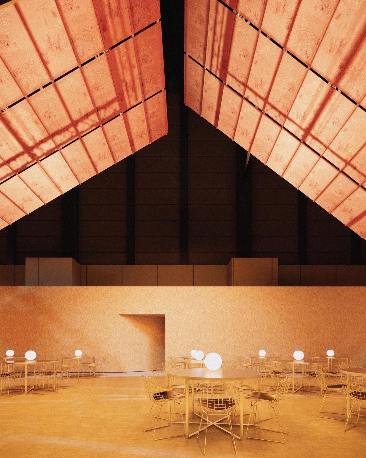 El lounge de ARCO con su cafetería ha sido diseñador por el arquitecto gallego Bouzas junto a otro estudio.