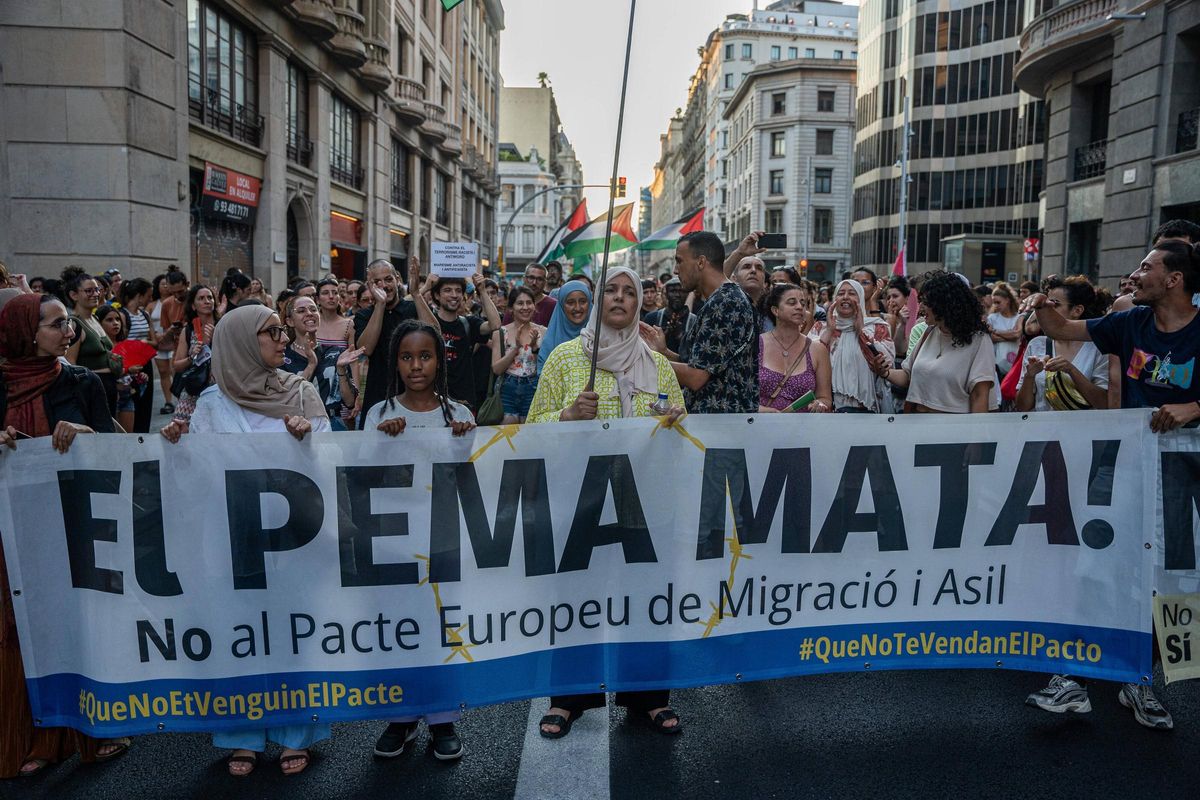 Gran manifestación antiracista en Barcelona Gran manifestación antiracista en Barcelona
